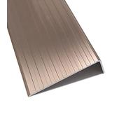 Stair Nose Edging Metal, 3 In Stair Nosing Edge Trim Silver Gold Step Molding Strips Protector 36 40 48" 60 67 Inches Floor Transition Ramp Reducer for Laminate Flooring(B,W 75MM - L 155cm/61in)