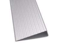 Stair Nose Edging Metal, 3 In Stair Nosing Edge Trim Silver Gold Step Molding Strips Protector 36 40 48" 60 67 Inches Floor Transition Ramp Reducer for Laminate Flooring(A,W 75MM - L 140cm/55in)