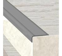 Stair Nosing Edge Trim L-Shaped Stair Edge Protector, Width 4X1.5cm Stair Edging Rubber Strips, Step Edging Rubber Strips, Easy to Install-Red||2.7m(Gray,2.4m)