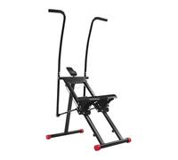 Stair Stepper d'escalier pour la maison avec écran, capacité de charge de 100 kg, 3 niveaux réglables et protège les articulations, entraînement complet du corps pour la maison, noir