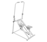 Stair Stepper pour la maison, machine d'escalade verticale, machine d'escalade verticale, vélo d'appartement pliable, guidon et pédales réglables, pour entraînement complet du corps (blanc)