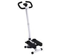 Stairmaster Stepper 2 en 1 pour la maison avec guidon et bandes de résistance, mini stepper pour l'entraînement avec écran LCD, entraînement cardio pour jambes, torse et fesses, hauteur réglable