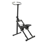 Stairmaster Stepper pour exercices de gym à domicile, machine d'escalade verticale avec écran, appareil de fitness pliable pour la maison, le bureau, charge maximale de 100 kg (noir)