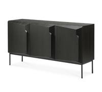 Stairs buffet en chêne laqué noir 3 portes Ethnicraft - 5404023614957