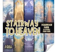 Stairway to Heaven scrapbook paper, 8.5x8.5, 10 Designs, 20 Double-Sided Sheets: fantasy Scrapbooking Paper for Junk Journals, Decorative theme craft ... & Mixed Media, Origami, Collage & Card Making