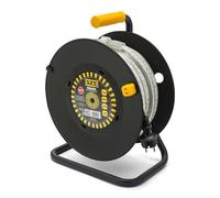 Velamp Lampe de chantier RibbON 15m LED 19 230 lm IP65 Enrouleur pratique