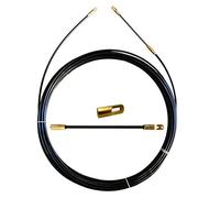 Stak SYN3-015 Aiguille tire-fils en nylon Ø 3 mm, 15 mètres, avec tête de guidage flexible et œillet sertis, Noir