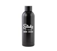 Stake F1 Team Kick Sauber Bouteille d'eau en métal, 100 % acier inoxydable, noir, accessoires 2024