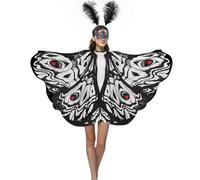 Stakee 1 Ensemble Cape Papillon d'halloween Décorative Costume De Papillon d'halloween pour Carnaval, Festival, Cosplay, Jeu De Rôle Déguisement