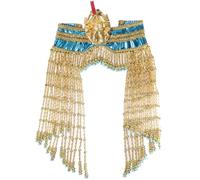 Stakee 1 Pièce De Coiffe Égyptienne Cléopâtre À Chaîne Pompons, Accessoire De Costume Égyptien pour L'école, Les Fêtes Égyptiennes, Halloween