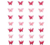 Stakee 3D Papillon Papier Guirlande 2 pièces Papillon Papier bannière Papillon Papier Pendaison décorative Papillon