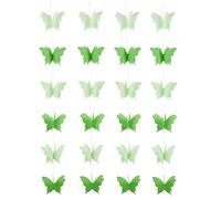 Stakee 3D Papillon Papier Guirlande 2 pièces Papillon Papier bannière Papillon Papier Pendaison décorative Papillon