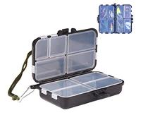 Stakee 9 Compartiments boîtes de leurre de pêche boîtes de Rangement de matériel de pêche boîtes de matériel Amovibles boîte d'accessoires de pêche