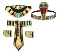 Stakee Accessoires De Costume Égyptien Cléopâtre, Serpent, Bandeau Égyptien, Ceinture, Collier, Bracelets, Collier pour Femmes, Hommes, Filles, Bijoux d'halloween