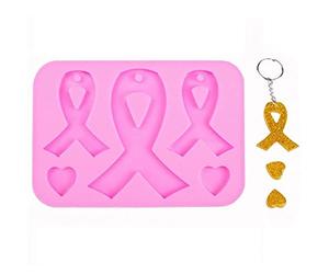 Stakee Aids Cancer Awareness Moule Bow Keches Moule De Résine Moule De Résine Bow Epoxy Silicone Moule De Fabrication D'outils De Fabrication De Silicone