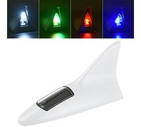 Stakee Aileron de Requin Voyant d'avertissement Voiture aileron de Requin Lampe antenne de Voiture lumière Solaire Voiture Lampe