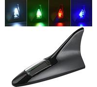 Stakee Aileron de Requin Voyant d'avertissement Voiture aileron de Requin Lampe antenne de Voiture lumière Solaire Voiture Lampe