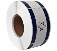 Stakee Autocollant Drapeau D'israël, 1 Rouleau, Étiquettes Patriotiques Autocollantes pour Match De Football, Bouteille D', Journal, Scrapbooking, Pare-Chocs De Voiture