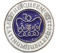 Stakee Badges D'épingle Platinum Jubilee Elizabeth Queen Badge Commémoratif Elizabeth II Célébrations Cadeaux Queen Badges Jubilee