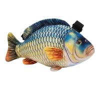 Stakee Bandoulière en Peluche Poisson Simulé, Carpe Crucian 3D, Porte-Monnaie, À Bandoulière
