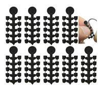 Stakee Bouchon de Crochet pour Carpe 100pcs Bouchon de Crochet en Caoutchouc Bouchon de Crochet en Plastique Vis d'appât Accessoires de pêche à la Carpe