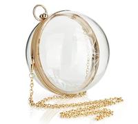 Stakee Boule Ronde Sac à Main Transparent en Forme de Boule Sac à bandoulière Rond Sacs à Main Transparents Petit Sac à Boule Acrylique