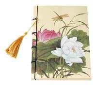Stakee Carnet À Spirale Rétro pour Dessin, Style Peintures Chinoises, Pages Blanches, Idéal pour Un Journal Intime Ou Un Carnet De Croquis.