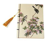 Stakee Carnet À Spirale Rétro pour Dessin, Style Peintures Chinoises, Pages Blanches, Idéal pour Un Journal Intime Ou Un Carnet De Croquis.
