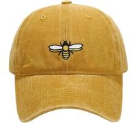Stakee Casquette De Baseball Brodée Abeille, Style Vintage, Casquette Souple en Coton, Chapeau De Golf Brodé pour Femme