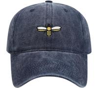 Stakee Casquette De Baseball Brodée Abeille, Style Vintage, Casquette Souple en Coton, Chapeau De Golf Brodé pour Femme