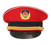 Stakee Chapeaux Militaires Adultes, Casquettes De Général, Casquettes De Chauffeur en Cuir, Casquettes De Conducteur, Casquettes Militaires Rétro À Insigne Plat, Casquettes Punk pour Hommes Femmes.