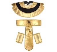 Stakee Ensemble De Chapeaux De Pharaon Égyptiens Dorés pour Hommes Femmes, Coiffe De Style Pharaon, Accessoires De Costume Égyptien pour Adultes, Cadeaux De Fête Masquée