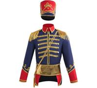 Stakee Ensemble De Costume De Cosplay Casse-Noisette : Veste, Haut Chapeau D'officier Militaire Médiéval