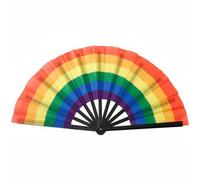 Stakee Éventails Pliables Arc-en-Ciel, Éventails Colorés pour Gay Pride, Décoration De Fête LGBT, Éventail D'été Facile À Ouvrir Portable pour d'halloween