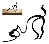 Stakee Metal Chat Minimaliste Art Mur Sculpture Résumé Dog Chien Géométrique Ligne De Chien Dessin