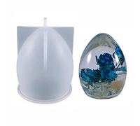 Stakee Oeuf en Forme de résine Moule Oeufs Boule Silicone Moule Ovale époxy Moule Cristal Oeuf Silicone Moule pour Bricolage Table Ornement
