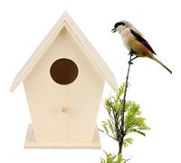 Stakee Oiseau Nidium House en Bois Maison D'oiseau Suspendu Oiseaux Nid Nid Petit Oiseau Maison pour Jardin Extérieur Arbre