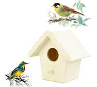 Stakee Oiseau Nidium House en Bois Maison D'oiseau Suspendu Oiseaux Nid Nid Petit Oiseau Maison pour Jardin Extérieur Arbre