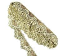 Stakee Paillette en Dentelle Trime De 10 Mètres De Lace À Paillettes en Dentelle en Dentelle en Dentelle Coudre des Paillettes Brodées
