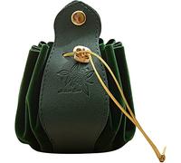 Stakee Pochette à Cordon en Cuir Sac de Rangement pour dés Sac à dés étanche Pochette à dés Faite à la Main Petit Sac en Cuir pour Accessoire de Jeu