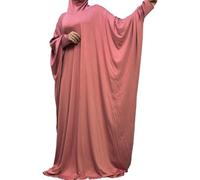 Stakee Robe De Prière Musulmane Une Pièce Hijab pour Femmes Dubaï Modeste Abaya Femmes Couvrir Jilbab Niqab Islam Jilbab À Capuche Complet Ramadan Cadeau