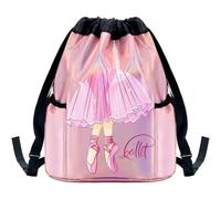 Stakee Sacs De Danse De Ballet Brillants pour Filles, À Dos À Cordon De Serrage pour Danse De Ballet, À Bandoulière pour Enfants, De Sport, De, De Yoga, pour Filles Femmes