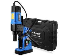 STAKO ST-N4000 Max Ø 40mm Perceuse Magnétique 1480W avec Mallette - Magnetkraft 15500N - Carotteuse Portable pour Travail des Métaux avec Weldon 19mm et Mandrin B16 3-16mm - Leight 10kg