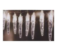Stalactite de Glace Guirlande 10 Mini Lumières Hiver Noël Neige Glace Décoration
