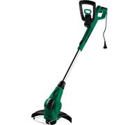 STALCO Coupe-bordures électrique LTS25 350 W avec largeur de coupe de 25 cm, tête rotative à 90°, manche télescopique réglable, poignée ergonomique, coupe-fil de 1,3 mm