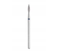 Staleks Coupe-diamant FA10B021/8K – tranchant en forme de flamme 2,1 x 8 mm, bleu