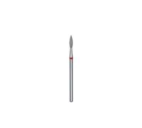 Staleks - Embout Diamant Flamme Pointue Rouge Diamètre 2,1mm