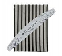 Staleks Expert NFE-40 Lot de 25 limes à ongles demi-lune double face Grain 100/180 g Couche fine de mousse