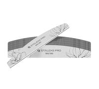 Staleks Expert ST-NFE-40-180/180-25 Lot de 25 limes à ongles demi-lune double face Grain 180/180 g Couche fine de mousse