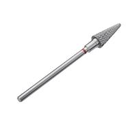 Staleks Fraise en métal dur Pro – Tige conique – Petite coupe croisée – Kit manucure